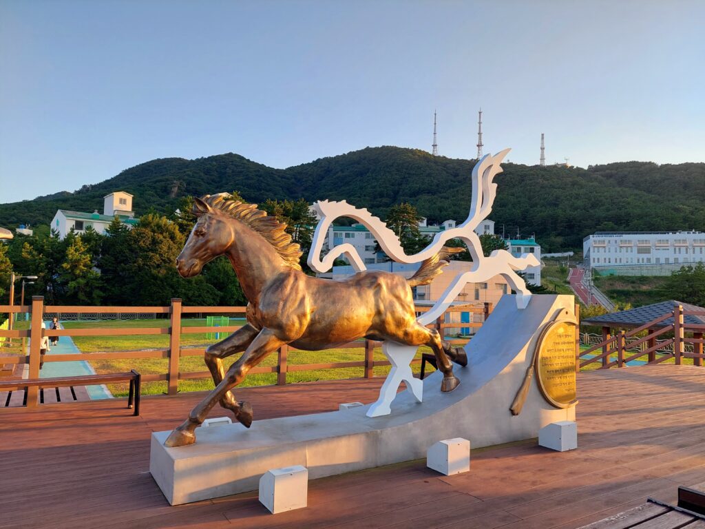 釜山港夜景，青鶴配水池 청학 배수지絕影馬